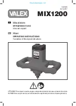 Valex MIX1200 Operating Instructions Manual предпросмотр