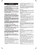 Preview for 2 page of Valex MTosSco Instruction Manual And Safety Instructions
