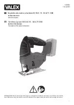 Valex MULTI ONE M-SGA 18 Instruction Manual preview