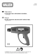 Предварительный просмотр 1 страницы Valex P2000 Instructions For Use And Safety Instructions