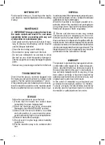 Preview for 10 page of Valex PT2001 Safety And Operating Instructions Manual