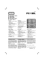 Предварительный просмотр 1 страницы Valex PX 150L Manual