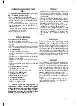 Предварительный просмотр 11 страницы Valex S496214 Operating Instructions Manual