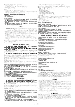 Preview for 15 page of Valex SV4000 Use And Maintenance Manual