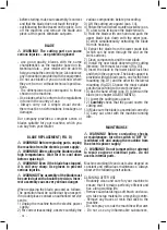 Preview for 18 page of Valex SV4000EB Operating Instructions Manual