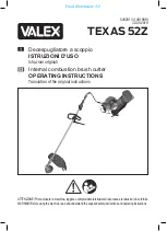 Valex TEXAS 52Z Operating Instructions Manual предпросмотр