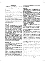 Preview for 19 page of Valex TEXAS 52Z Operating Instructions Manual