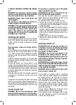 Preview for 21 page of Valex TEXAS 52Z Operating Instructions Manual