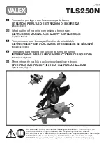 Valex TLS250N Instruction Manual And Safety Instructions предпросмотр