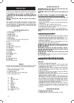 Предварительный просмотр 10 страницы Valex TORONTO 401 Operating Instructions Manual
