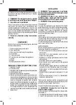 Предварительный просмотр 8 страницы Valex TS50FG Operating Instructions Manual