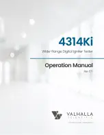 Valhalla Scientific 4314Ki Operation Manual предпросмотр