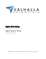 Preview for 1 page of Valhalla Scientific Alpha 4314 KRC Operation Manual