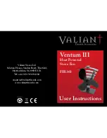 Предварительный просмотр 1 страницы Valiant ventum III FIR363 User Instructions