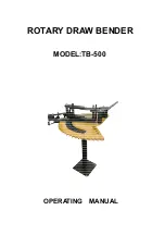 Предварительный просмотр 1 страницы Valken TB-500 Operating Manual