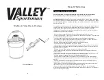 Предварительный просмотр 7 страницы Valley Sportsman 008965741 Instruction Manual