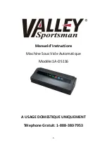 Preview for 16 page of Valley Sportsman 1A-DS116 Instruction Manual