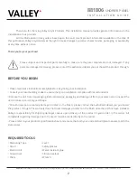 Preview for 2 page of Valley 881806 Installation Manual