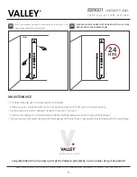 Предварительный просмотр 5 страницы Valley 889001 Installation Manual