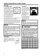 Preview for 22 page of Valley ClassicPlus Owner'S Manual