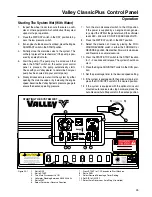 Предварительный просмотр 25 страницы Valley ClassicPlus Owner'S Manual