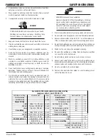 Предварительный просмотр 8 страницы Valley FABRICATOR 251 Service Manual