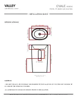 Preview for 2 page of Valley OVALE VA3834 Installation Manual