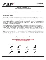 Предварительный просмотр 2 страницы Valley SD10A Installation Manual