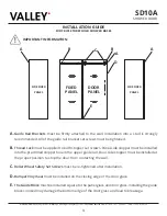 Предварительный просмотр 3 страницы Valley SD10A Installation Manual