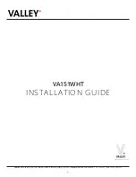 Preview for 1 page of Valley VA151WHT Installation Manual