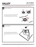 Preview for 4 page of Valley VA151WHT Installation Manual