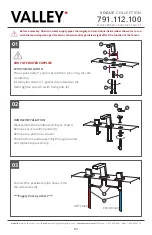 Предварительный просмотр 3 страницы Valley VOGUE 791.112.100 Installation Manual