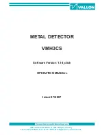 Vallon VMH3CS Operation Manual preview