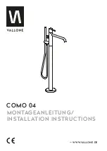 Preview for 1 page of Vallone COMO 04 Installation Instructions Manual