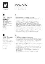 Preview for 2 page of Vallone COMO 04 Installation Instructions Manual