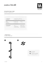 Предварительный просмотр 2 страницы Vallone como 34-60 Technical Information