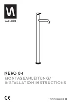 Предварительный просмотр 1 страницы Vallone NERO 04 Installation Instructions Manual