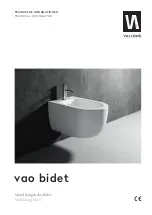 Preview for 1 page of Vallone vao bidet 5100-80-0012-MW Technical Information