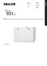 Vallox 101 MC R Manual предпросмотр