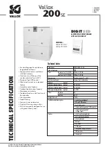 Preview for 1 page of Vallox 200 SE L Technical Specification