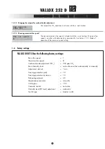 Preview for 9 page of Vallox 252 D Series Instructions For Use And Maintenance Manual