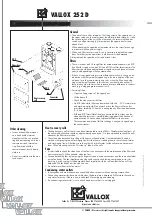 Предварительный просмотр 12 страницы Vallox 252 D Series Instructions For Use And Maintenance Manual