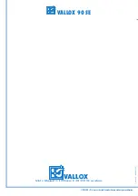 Предварительный просмотр 16 страницы Vallox 90 SE L Instructions For Use And Maintenance Manual