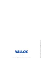 Предварительный просмотр 24 страницы Vallox A3609 Manual