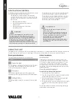 Preview for 2 page of Vallox Capto LTC Manual