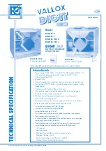 Vallox DIGIT SE Series Manual preview