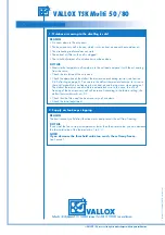 Preview for 8 page of Vallox TSK Multi 50 L Instructions For Use And Maintenance Manual