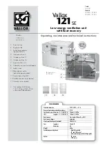 Vallox VALLOX 121 SE L Operating, Maintenance And Technical Instructions preview