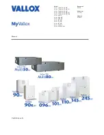 Vallox Vallox TSK Multi 80 MV Manual preview