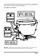 Preview for 12 page of VALMETAL 400-STA Operator'S Manual And Parts List